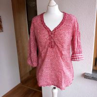 Tom Tailor Denim Bluse Shirt 36 S rot weiß 3/4 Arm Thüringen - Meiningen Vorschau