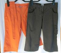 Capri Hose orange braun Gr. 42 Damen 3/4 Länge Stoff Culotte Retr Nordrhein-Westfalen - Beverungen Vorschau