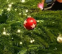 SUCHE Christbaumkugeln Weihnachtsbaumkugeln rot - weiße Sterne Nordrhein-Westfalen - Rosendahl Vorschau