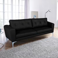 3-Sitzer Sofa Lincoln, Leder Madras - Schwarz Niedersachsen - Wolfsburg Vorschau