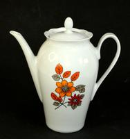Kahla Kaffeekanne Kanne Porzellankanne weiß Blumen DDR Vintage Thüringen - Kammerforst Vorschau