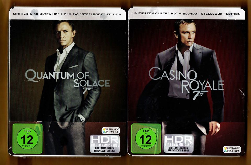 4x 007 James Bond 4K Steelbook Blu-ray NEU & OVP OOP in Recklinghausen