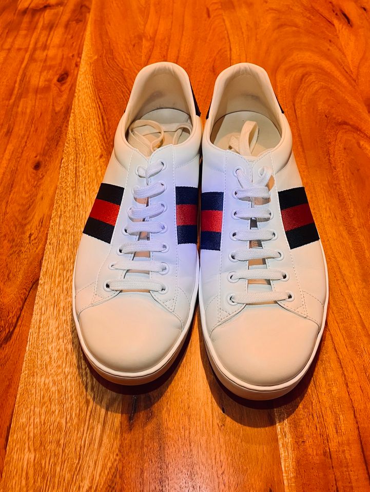 Herren Sneaker von Gucci - New Ace in blau - Gr 10 in Hamburg