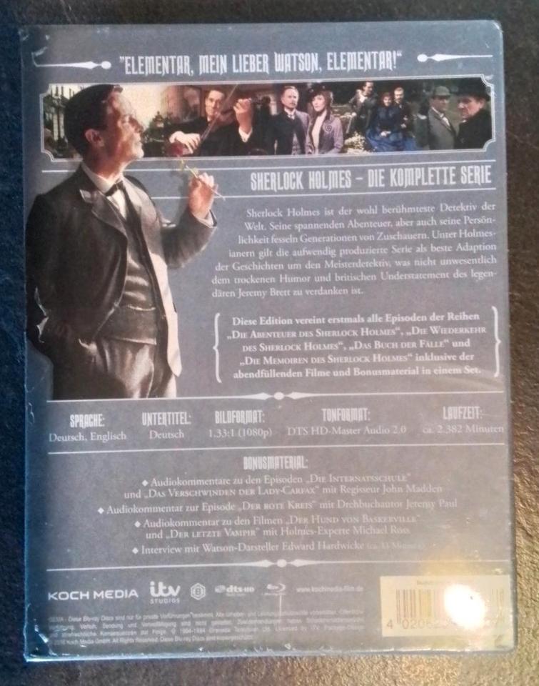 Sherlock Holmes Alle Folgen, alle Filme 14 Blu-Ray Discs/ Schuber in Gütersloh