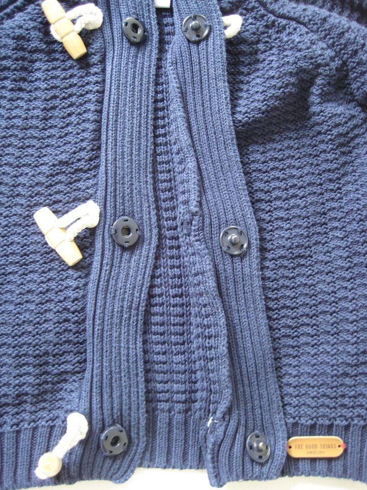 ★ ZARA Strickjacke Next Cardigan Kapuze dunkelblau Gr. 86 92 ★ in Emsdetten