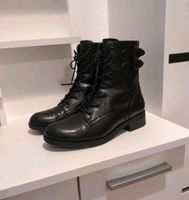 Schwarze Kunstleder Boots Baden-Württemberg - Linkenheim-Hochstetten Vorschau