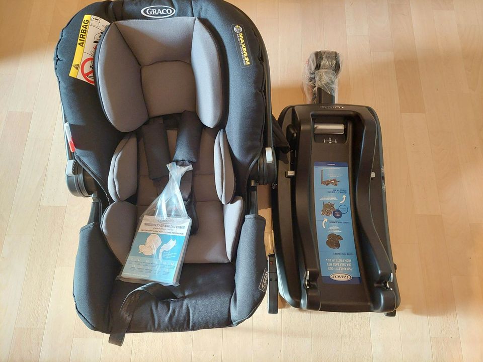 Babyschale mit ISOFIX Basis-Station Graco Neu Unbenutzt in Weinböhla