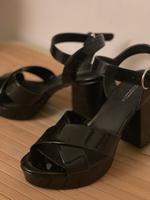 Schwarze Schuhe in Lackoptik Baden-Württemberg - Emmendingen Vorschau