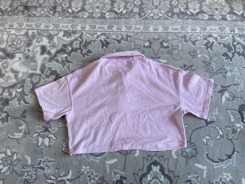 Bershka Croptop Polo Tshirt Top pink rosa XS Shirt Oberteil in Kelkheim