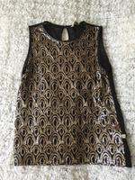 Herrlicher Shirt Top Gr.S Pailletten Gold schwarz transparent Nordrhein-Westfalen - Herford Vorschau