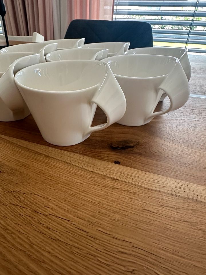 Villeroy & Boch Tassen Kaffeetassen 8 Stück weiß New Wave in Großpösna