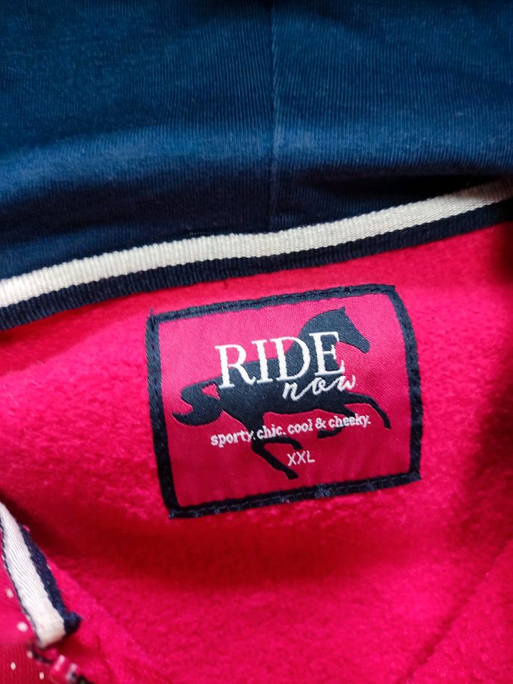 Ride now Strickjacke XXL pink Pullove.r Reitjacke innen Fleece in Badbergen