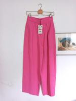 ZARA neue pinke Wide-Leg Hose High-Waist Gr.S Nordrhein-Westfalen - Pulheim Vorschau