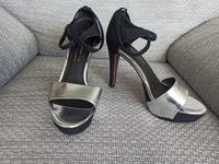 Tamaris High Heels Schuhe schwarz silber Gr.37 Nordrhein-Westfalen - Wegberg Vorschau