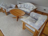 Couchgarnitur - Couch + 2 Sessel + Tisch – Teak - Massivholz Nordrhein-Westfalen - Oerlinghausen Vorschau