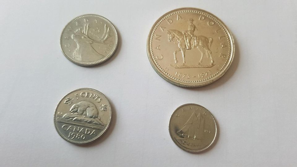 Canada Konvolut von 4 Münzen in Hilden