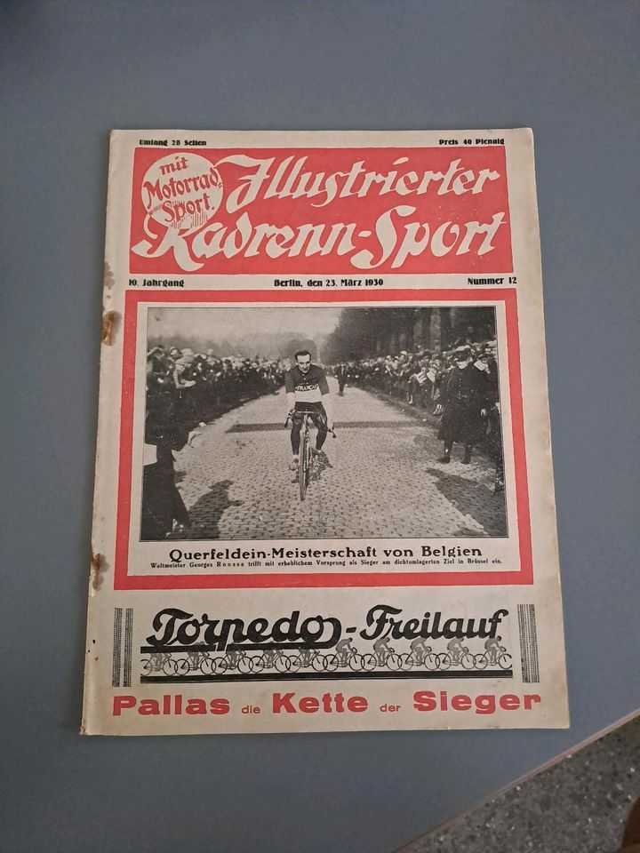 Illustrierter Radtenn Sport Zeitschrift Rennrad Oldtimer Vorkrieg in Güstrow