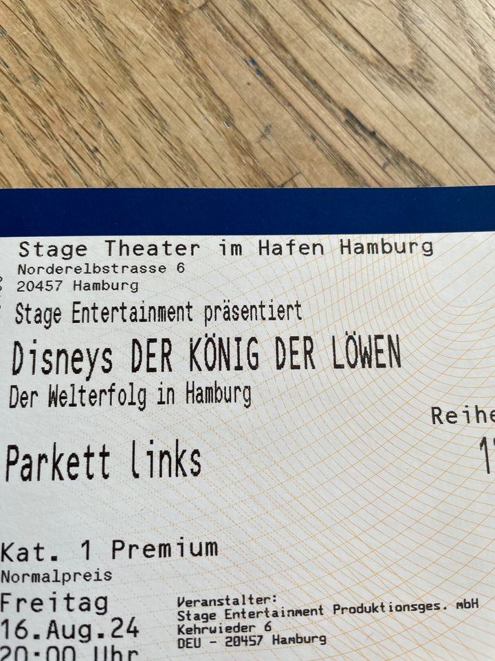 Disneys Der König der Löwen Tickets in Mönchweiler