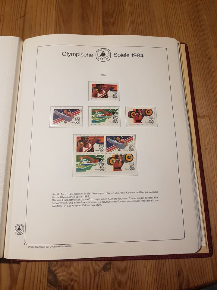 Olympische Spiele 1984 Ausgabe der Stiftung Deutsche Sporthilfe. in Wuppertal