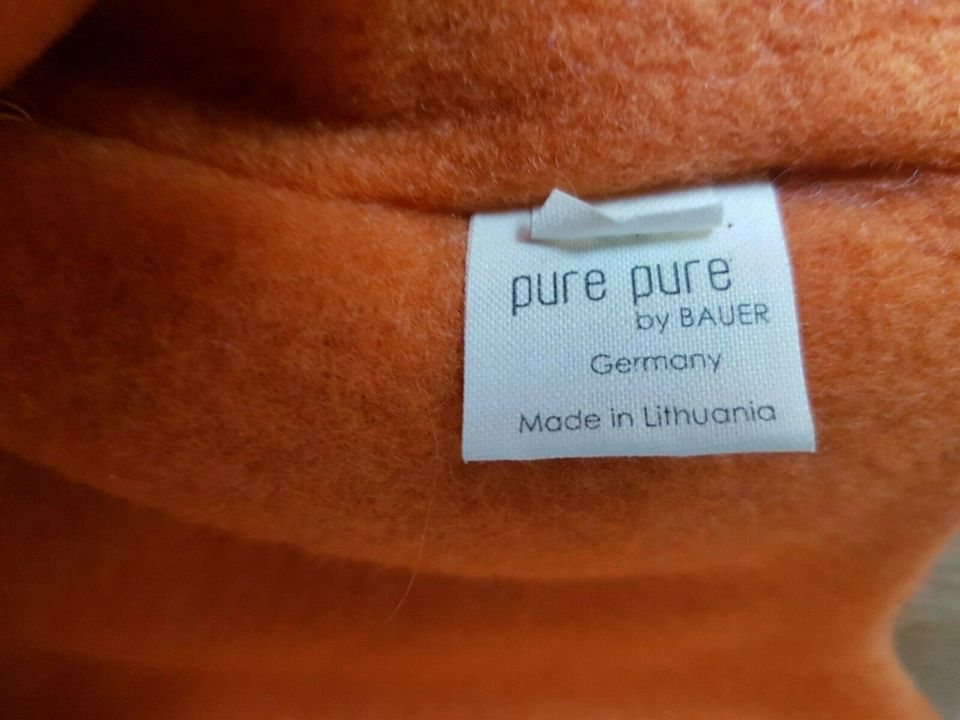 pure pure byBauer Mütze grau oran Noppen Flies gefüttert Gr.59NEU in München