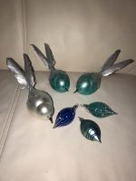 ♥ 6 tlg. Weihnachts Deko Christbaumschmuck Vögel Zapfen RAR Glas♥ Kr. Passau - Passau Vorschau