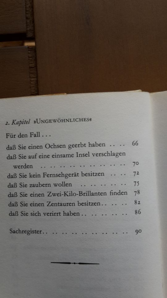 Loriot Buch "Für den Fall ..."  Karikaturen Diogenes in Nassau