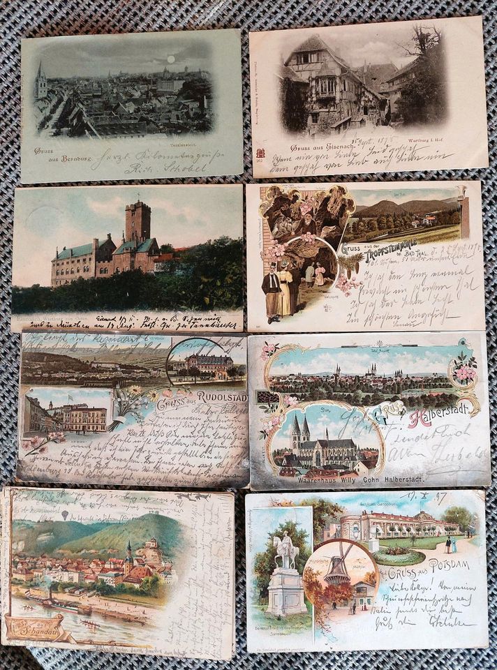 Alte Postkarten Ansichtskarten um 19. Jh. in Dessau-Roßlau