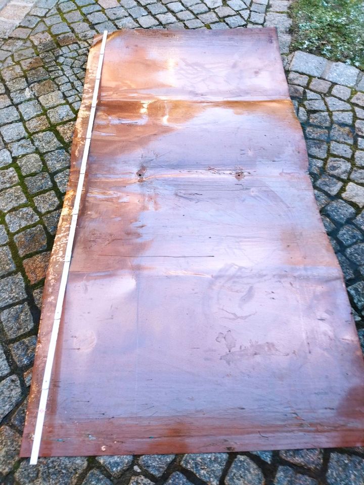Kupferblech Kupferplatte Kupfertafel 2 x 1 m , 1 mm stark in Horka