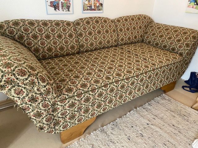 Altes Sofa, Couch, Küchen-Kanapee, antik, 2-3 Sitzer in Teunz