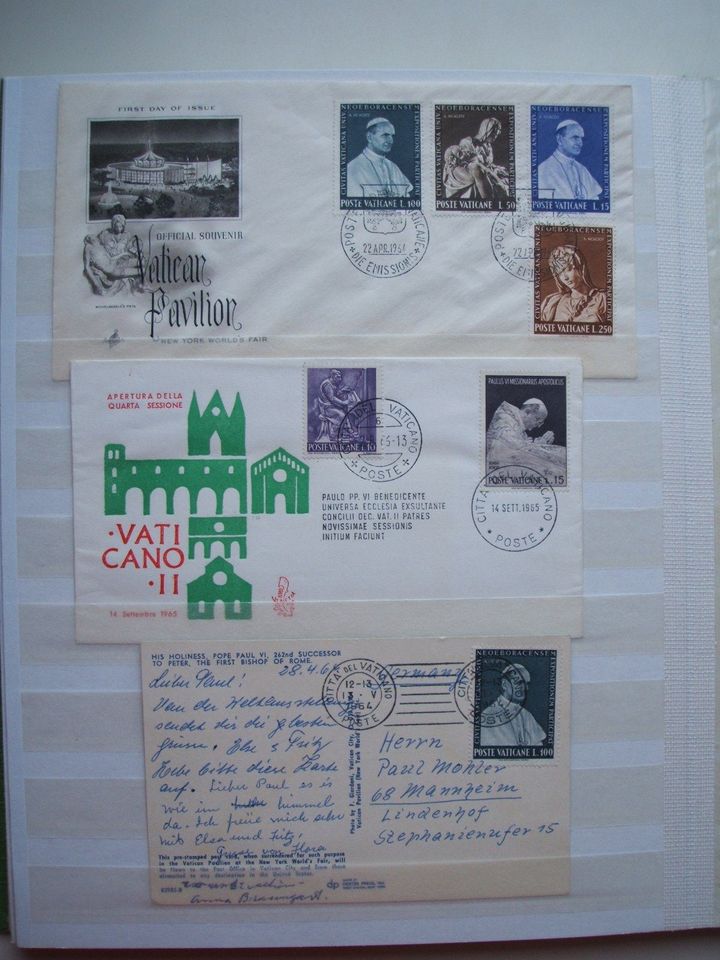 Vatikan - Briefmarken, anfangs gestempelt, ab 1961 ** Sätze mehrf in Mühlhausen