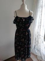 Kleid von C&A, blau mit Blumen, Gr. 38 Berlin - Heiligensee Vorschau