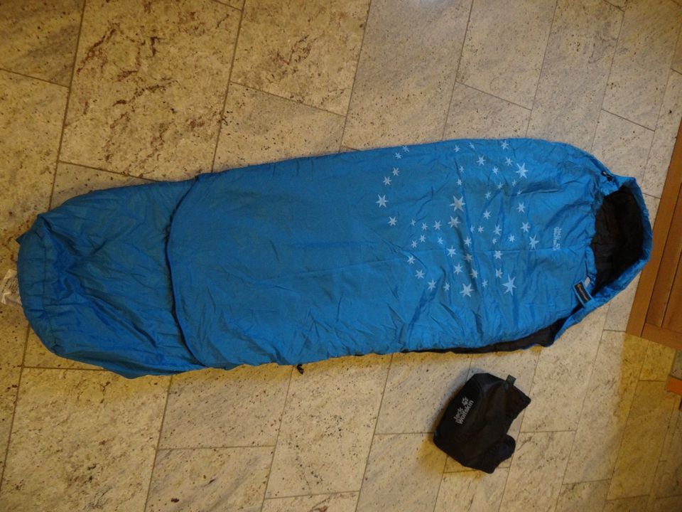 Schlafsack Jack Wolfskin "Grow up Star" für Kinder bis 160cm in Ingolstadt