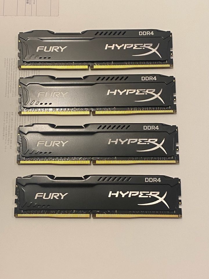 Kingston HyperX FURY DDR4 32Gb KIT 4x 8GB Ram Arbeitsspeicher in Leverkusen