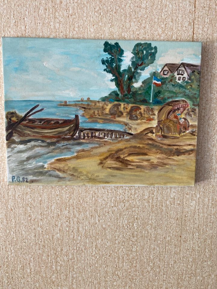 Wandbild Leinwand Öl Malerei Bargteheider Künstler maritim Ostsee in Bargteheide