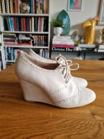 Creme Leder weiße schuhe Stiefel Größe 40 high heels Bayern - Rosenheim Vorschau