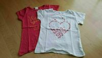 2 x Mädchen T-Shirt Gr. 110 mit Herz und Eistüte Bayern - Buttenwiesen Vorschau