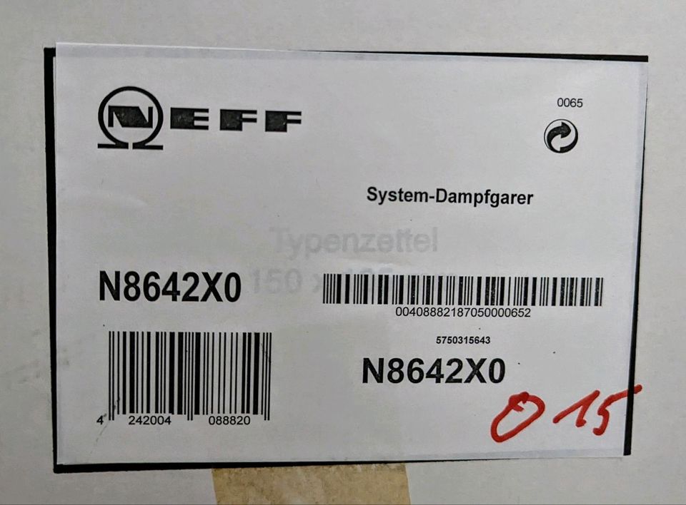 Neff Mega System-Dampfgarer N 8642 X0 NEU + OVP!!! in Oberelsbach