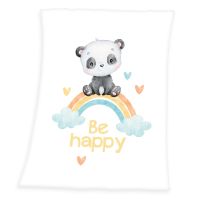 Panda Regenbogen Soft-Peach Flauschdecke  75  x 100 cm Nordrhein-Westfalen - Emmerich am Rhein Vorschau