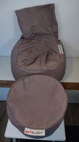 Sit & Joy Sitzsack + Sitzhocker (grau/braun) Nordrhein-Westfalen - Detmold Vorschau