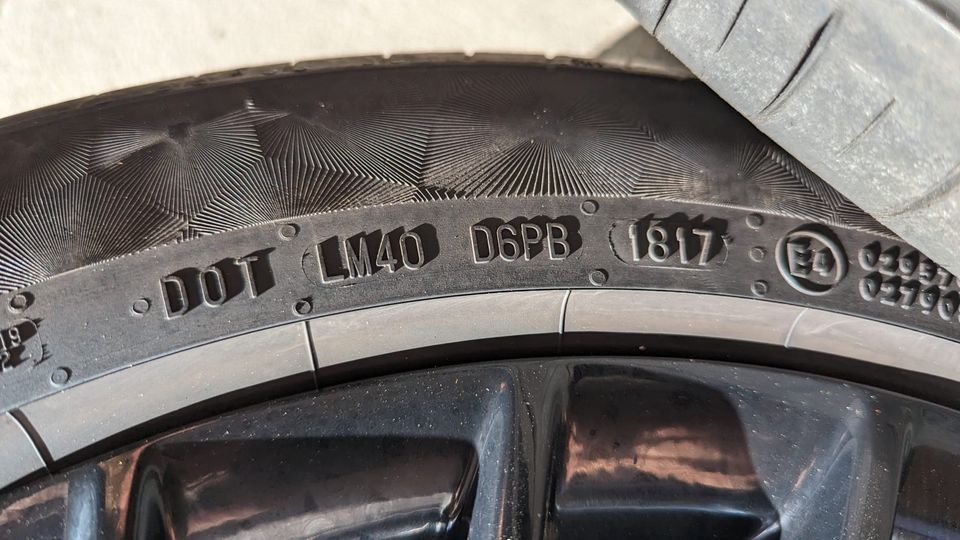 Original Audi Felgen mit Sommerreifen Continental 225/50R17 in Altomünster