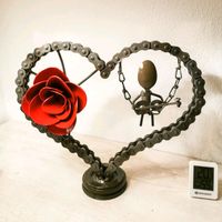 Herz Dekoration Liebe Rose Metall Geschenk Geburtstag Bayern - Ergolding Vorschau