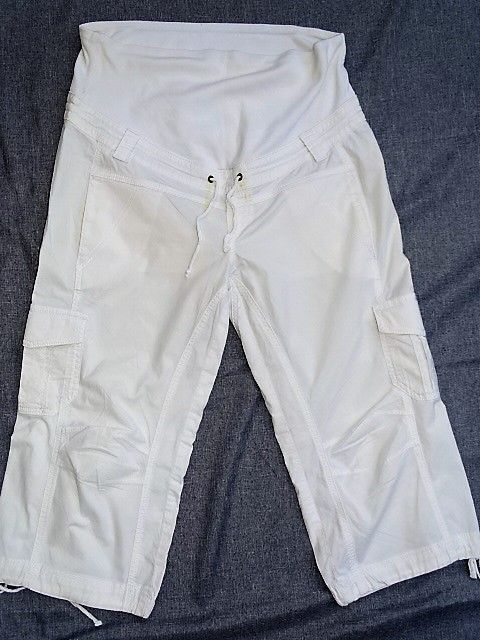 3 Umstandshosen gr. 38, 7/8 beige, weiß, jeans Sehr guter Zustand in Heidenau