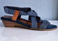 Tamaris Sandalen Leder blau grau Nordrhein-Westfalen - Krefeld Vorschau