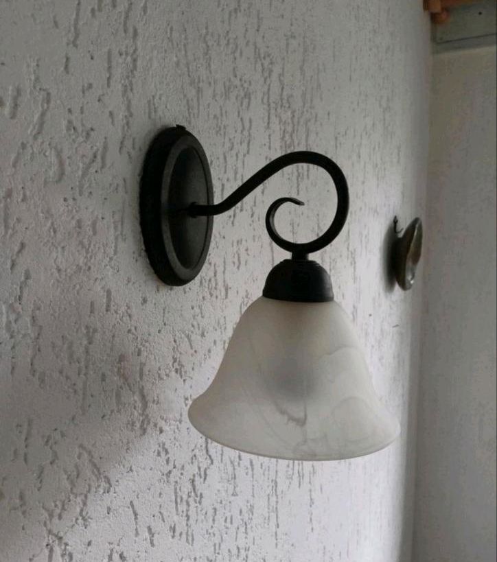 2x Lampe Landhausstil Deckenlampe Wandlampe Metall rustikal in Dinslaken
