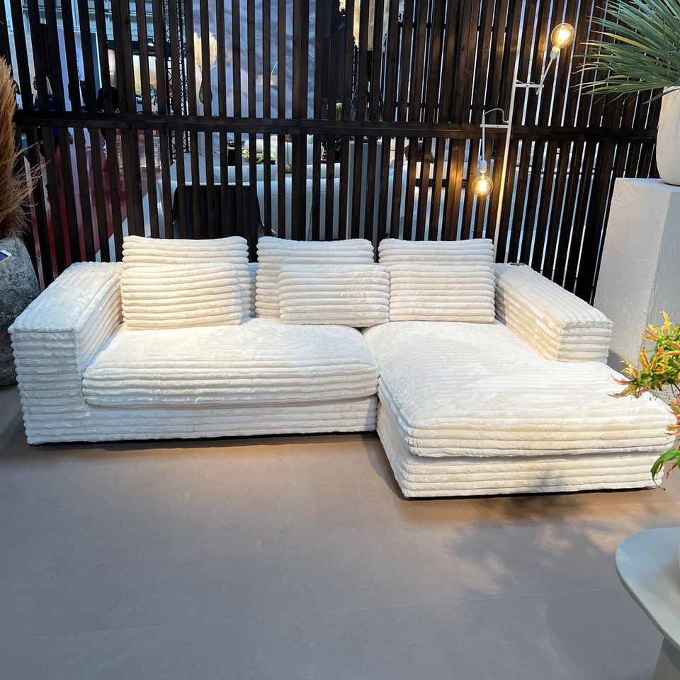 Ecksofa Cordy - 284x176 cm - Cord in Bocholt