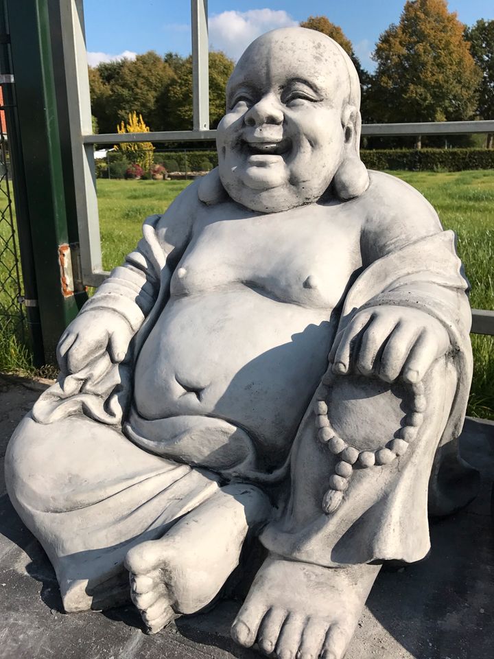 XL 140kg Glücksbuddha dicker lachender Happy Buddha Tempelbuddha in Karlsruhe