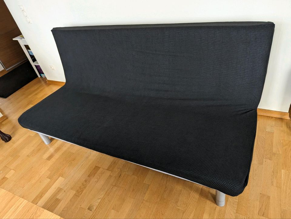 IKEA Sofa NYHAMN Couch Schlafsofa Bett schwarz Funktion in Leipzig