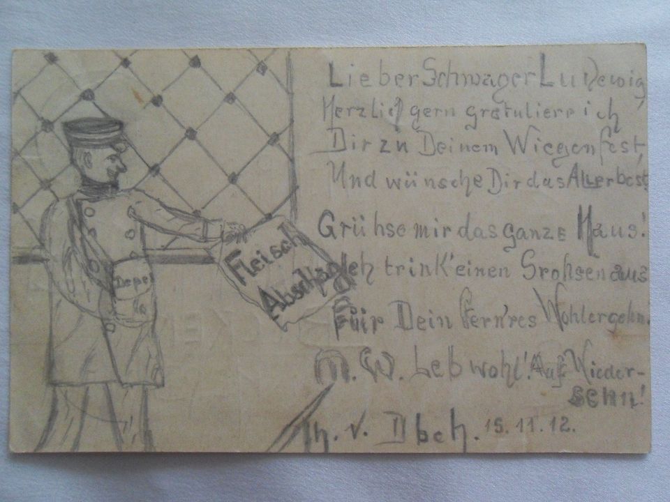 Postkarte,Ansichtskarte von 1904 und 1912 Antik Vintage 2 Stück in Dortmund