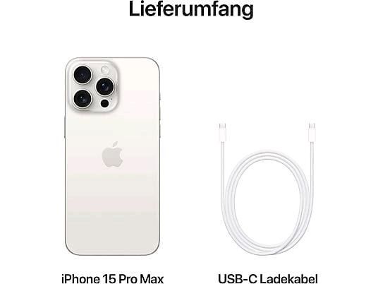 APPLE iPhone 15 Pro Max 5G 256 GB Titan Weiß Dual SIM in Duisburg