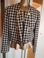 Blazer Versace schwarz weiss S/36 Schulterpolster kariert Jacke Bayern - Rosenheim Vorschau